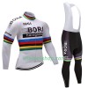 Fietskleding (Fietsshirt Lange Mouw + Lange Koersbroek) 2017 Bora-Hansgrohe N002
